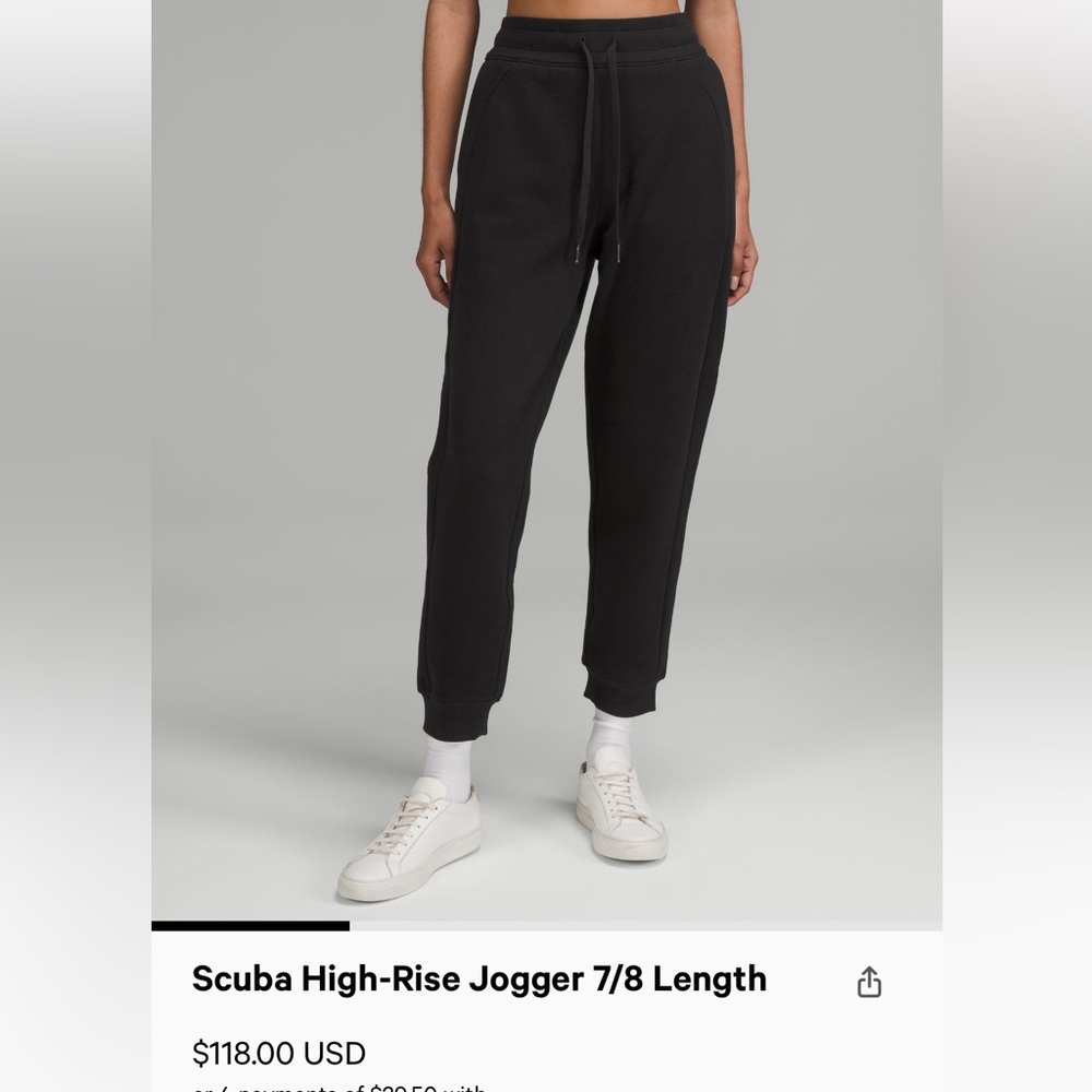 scuba high rise joggers